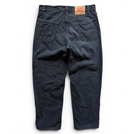 Made in USA / 90's Levi's / 550 Denim Pants Length Custom / Black 36 / Used
