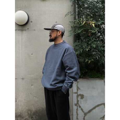 Color at Against Originals / Heavy Cotton 15oz. Crew / Dark Slate