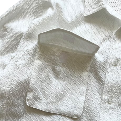 Color at Against Originals / Seersucker Field Shirt / White