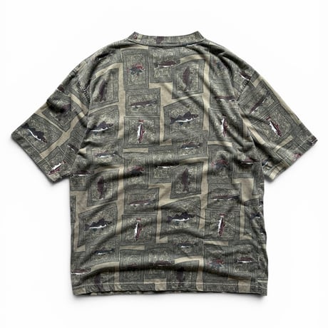 Fish Printed Tee / L / Used