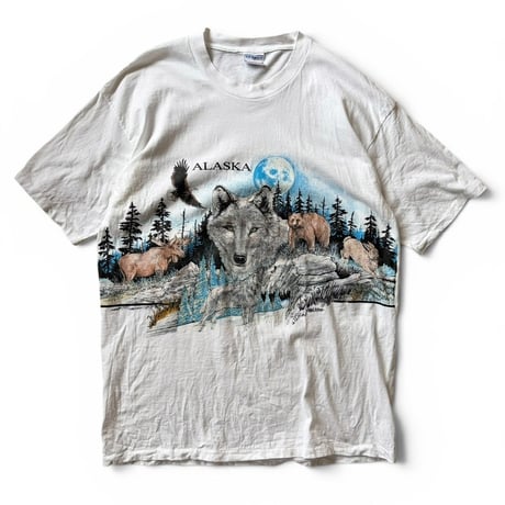 Made in USA / 90's Wild Tee / White XL / Used