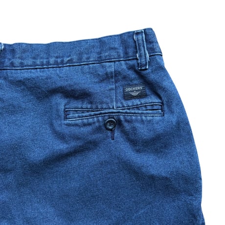 DOCKERS / 2Tuck Denim Shorts / Indigo 36 / Used