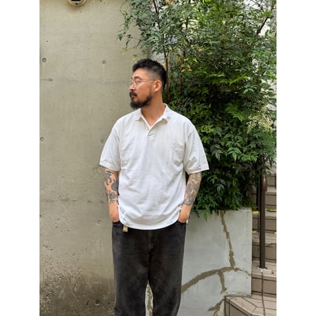 90's GAP / Polo Shirt / White L / Used