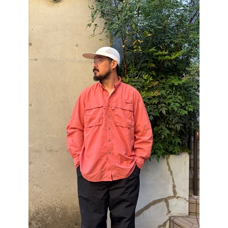 L.L.Bean / Nylon Field Shirt / Coral M / Used