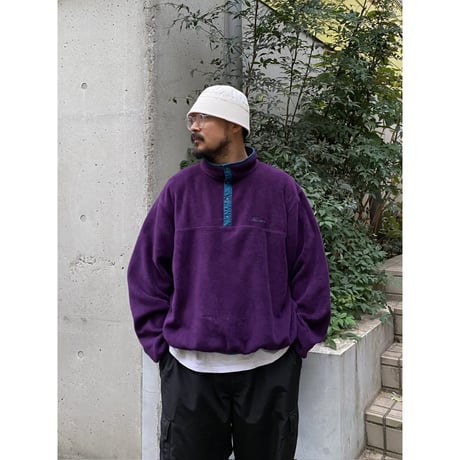 80's L.L.Bean / Type Snap-T Fleece / Purple XL相当 / Used