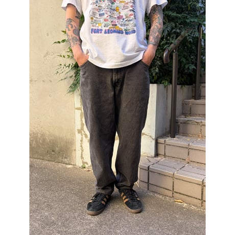 Made in USA / 90's Levi's / 560 Denim Pants Length Custom / Black 36/ Used