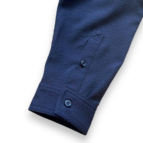 Color at Against Originals / Seersucker Field Shirt / Navy