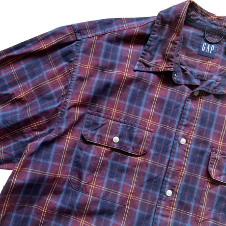 00's GAP / Plaid Field Shirt / M / Used