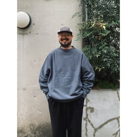 Color at Against Originals / Heavy Cotton 15oz. Crew / Dark Slate