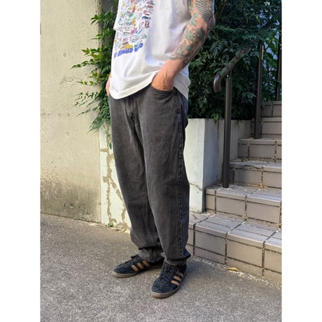Made in USA / 90's Levi's / 560 Denim Pants Length Custom / Black 36/ Used