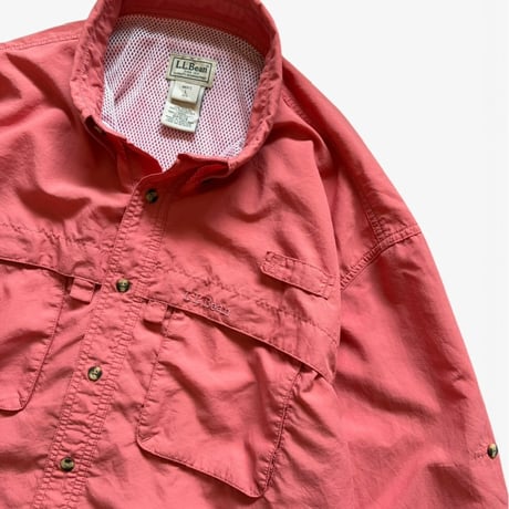 L.L.Bean / Nylon Field Shirt / Coral M / Used