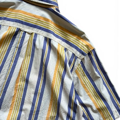 90's BANANA REPUBRIC / Striped B.D.Shirt / L / Used