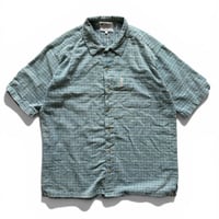 00's Columbia / Plaid Field Shirt / Lt.Blue L / Used