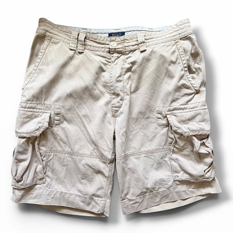 Polo by Ralph Lauren / Cotton Chino Cargo Shorts /  Beige 36 / Used