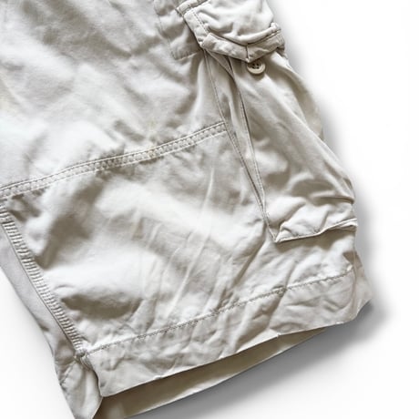 Polo by Ralph Lauren / Cotton Chino Cargo Shorts /  Ivory 40 / Used