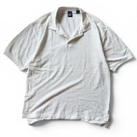 90's GAP / Polo Shirt / White L / Used