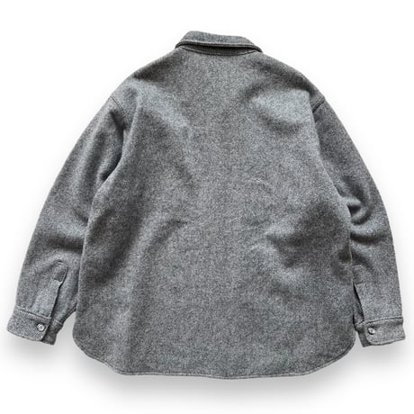 80's Woolrich / Wool Shirt / Grey XXL / Used