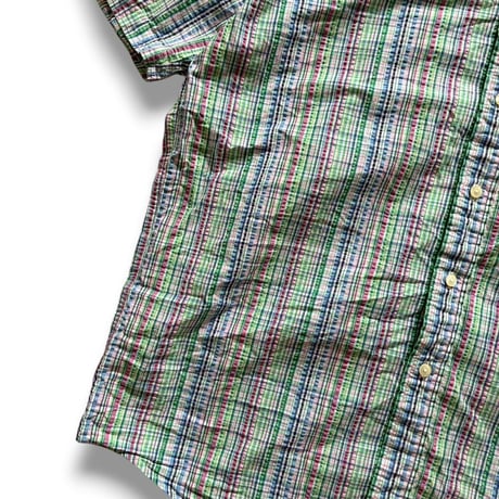 BROOKS BROTHERS / Seersucker B.D.Shirt / L / Used
