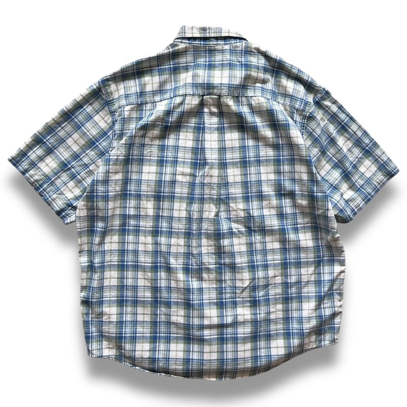 90's Eddie Bauer / Plaid Cotton Shirt / L / Use