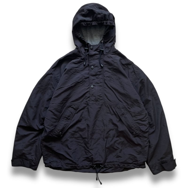 00's GAP / Fleece Lined Nylon Anorak / Black XL