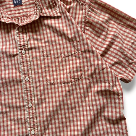 00's GAP / Plaid Shirt / L / Used