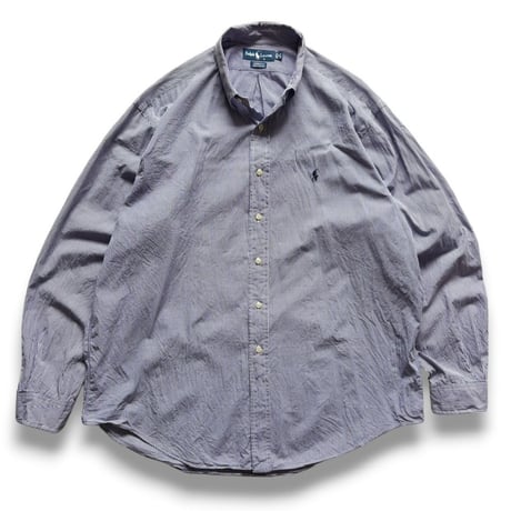 Ralph Lauren / "YARMOUTH" Plaid B.D.Shirt / XL / Used
