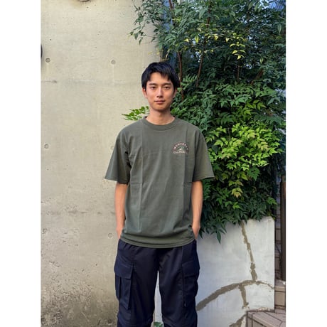 Made in USA / embroidered MONTEREY Tee / Forest L / Used