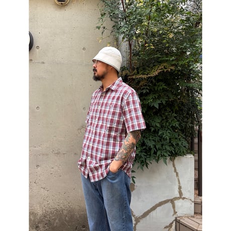 00's L.L.Bean / Plaid Field Shirt / L / Used