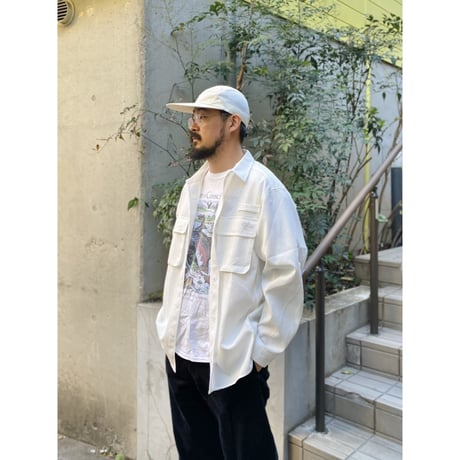 Color at Against Originals / Seersucker Field Shirt / White