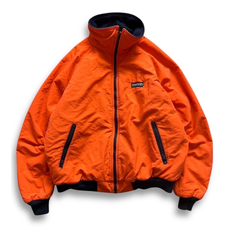 Made in USA / LANDS'END / Nylon Fleece / Orange
