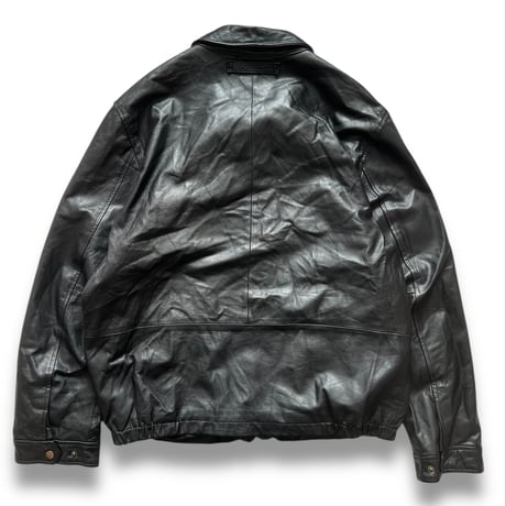nautica / Leather Jacket / Black L / Used