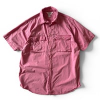 90's L.L.Bean / Cotton Field Shirt / Peach XL / Used
