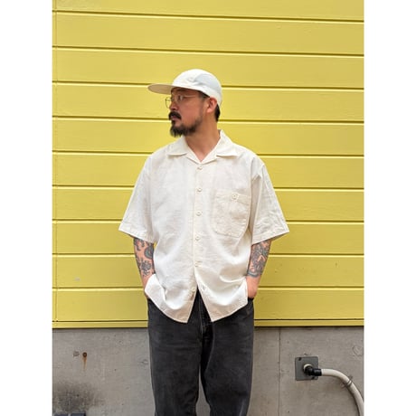 TRUST / Open Collared Shirt / Natural L / Used