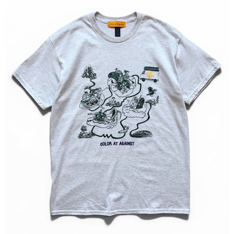 Color at Against Originals / Down the River Tee / Ash