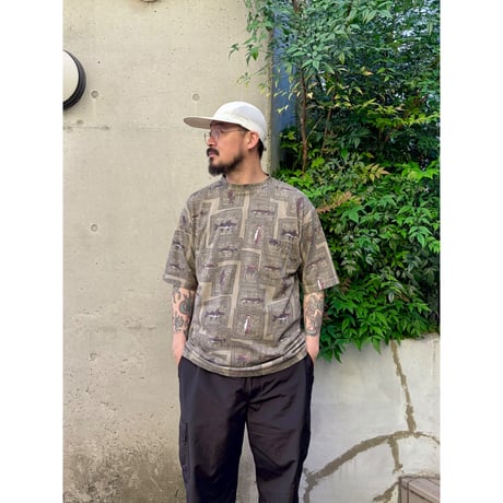 Fish Printed Tee / L / Used