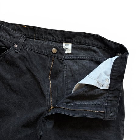 Made in USA / 90's Levi's / 560 Denim Pants Length Custom / Black 40 / Used