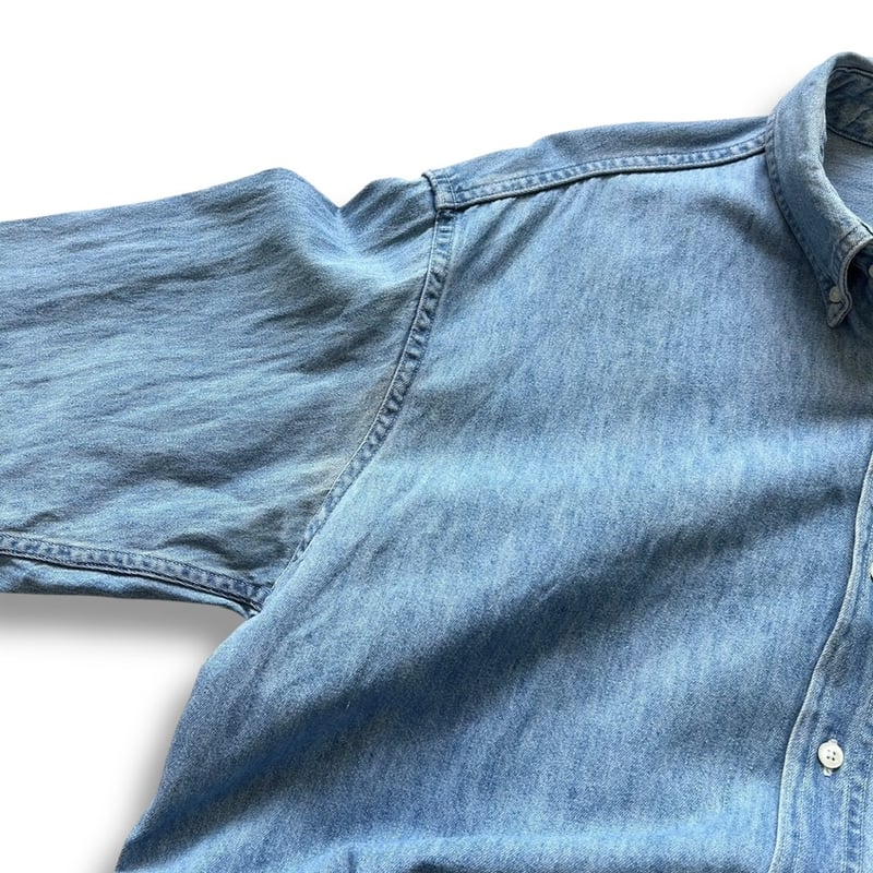 90-00s OLD GAP デニムシャツ インディゴ L A206 90's Old Gap/L/S Denim Shirt Made in USA（ギャップ デニム