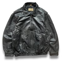 90's STJOHN'S BAY / Quilting Lined Leather Jacket / Black XL / Used