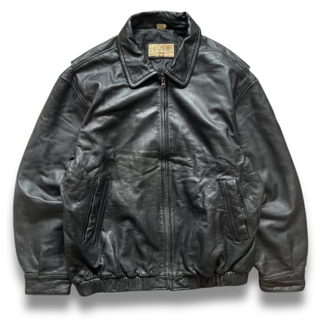 90's STJOHN'S BAY / Quilting Lined Leather Jacket / Black XL / Used