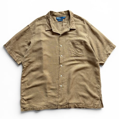 Polo Ralph Lauren / Linen Shirt / Brown XXL / Used