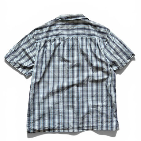 00's GAP / Open Collared Plaid Shirt / L / Used