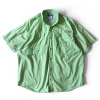 00's Columbia / PFG Field Shirt / Mint Green L / Used