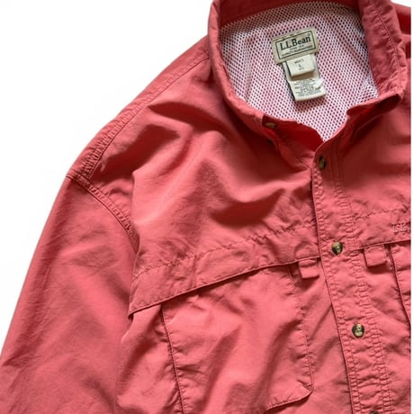L.L.Bean / Nylon Field Shirt / Coral M / Used