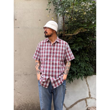 00's L.L.Bean / Plaid Field Shirt / L / Used