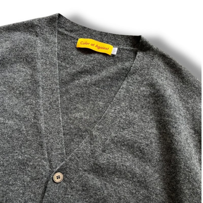 Color at Against / Wool Cardigan / Charcoal Gre