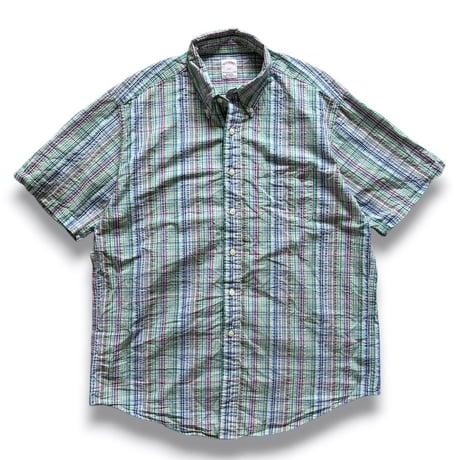 BROOKS BROTHERS / Seersucker B.D.Shirt / L / Used