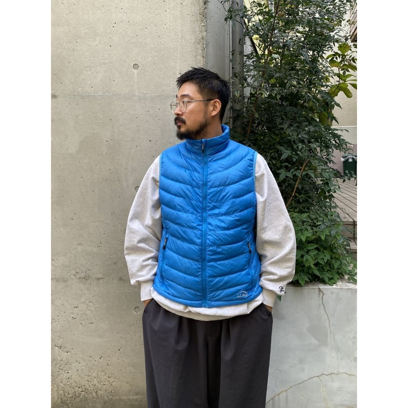 L.L. Bean / Packable Down Vest / Lt.Blue L / Us... L.L.BEAN GOOSE DOWN VEST l