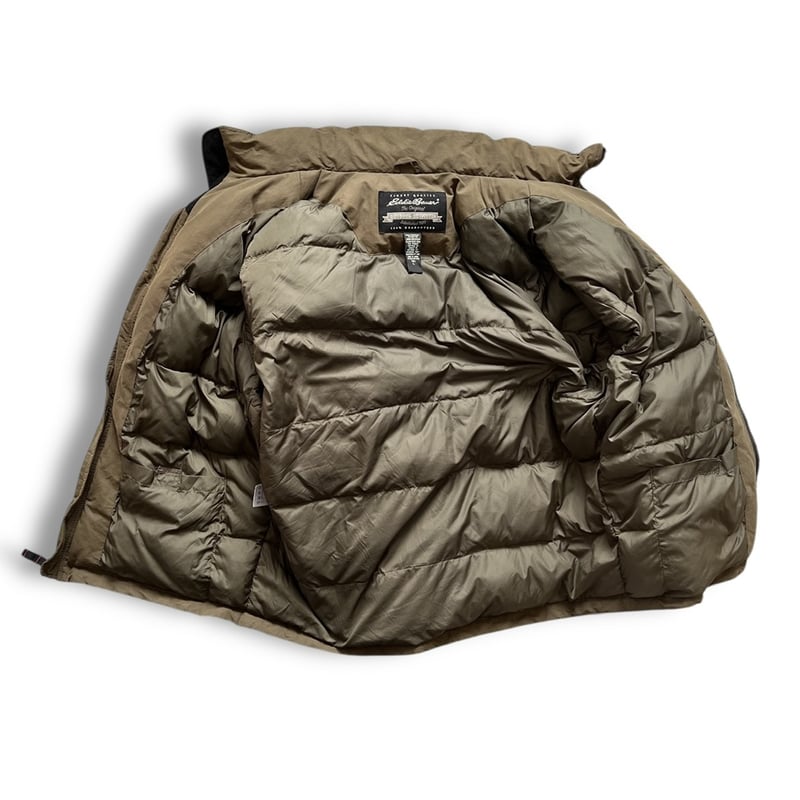 00's Eddie Bauer / Nylon Down Jacket / Khaki XL