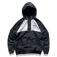 00's Nike / Swoosh Nylon Parka / Black × White L / Used