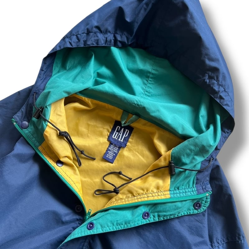 90s ETOWN アノラックジャケット XL ネイビー/グレー 90s J.CREW 2